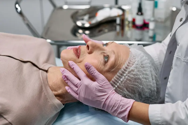 Dermatoloji muayenesi ve hiperandrojenizm bulgu değerlendirmesi